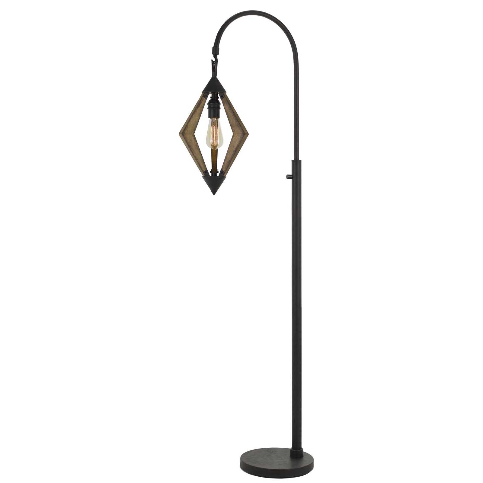 67" Black Traditional Shaped Floor Lamp-0