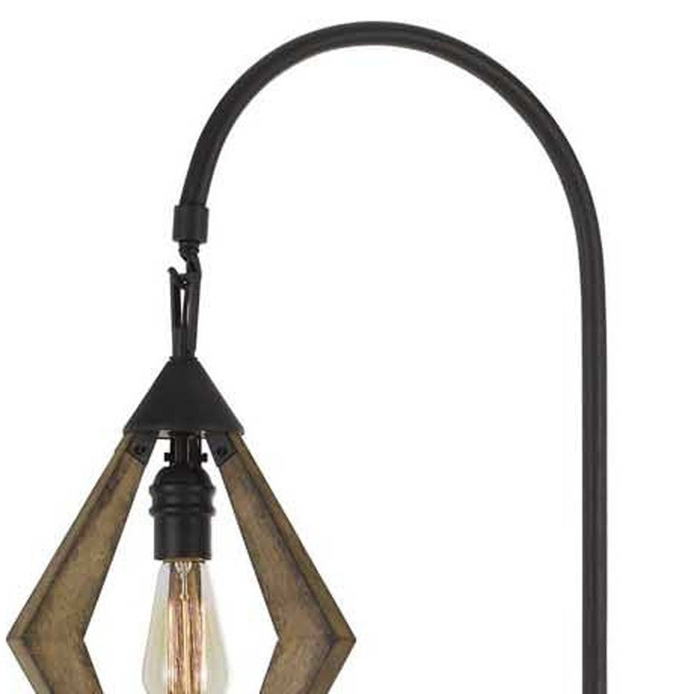 67" Black Traditional Shaped Floor Lamp-4