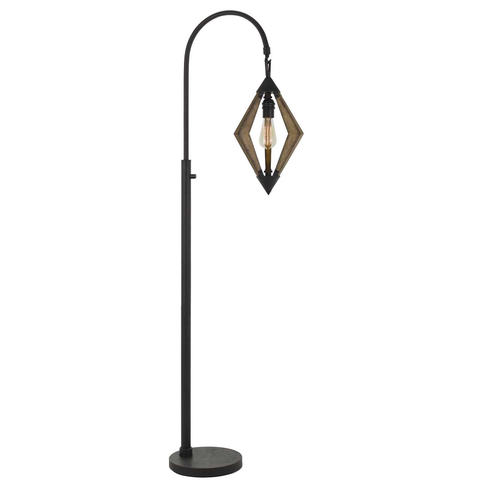 67" Black Traditional Shaped Floor Lamp-1