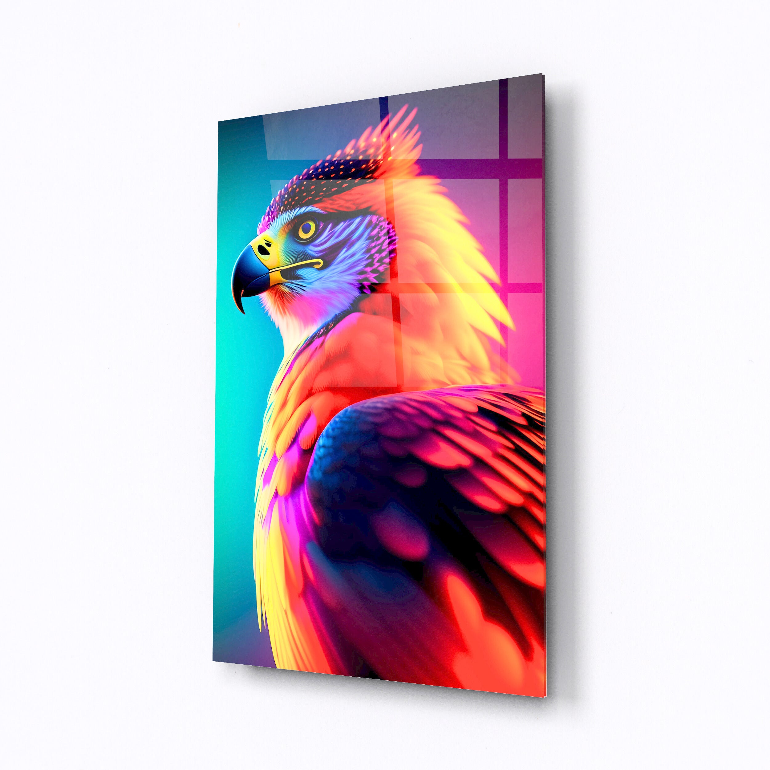 Tempered glass wall art Falcon-0