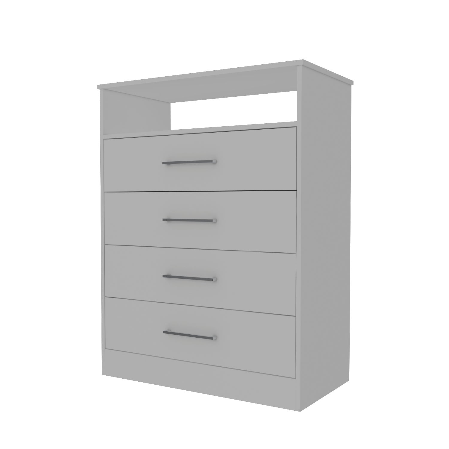 47" White Four Drawer Dresser-3