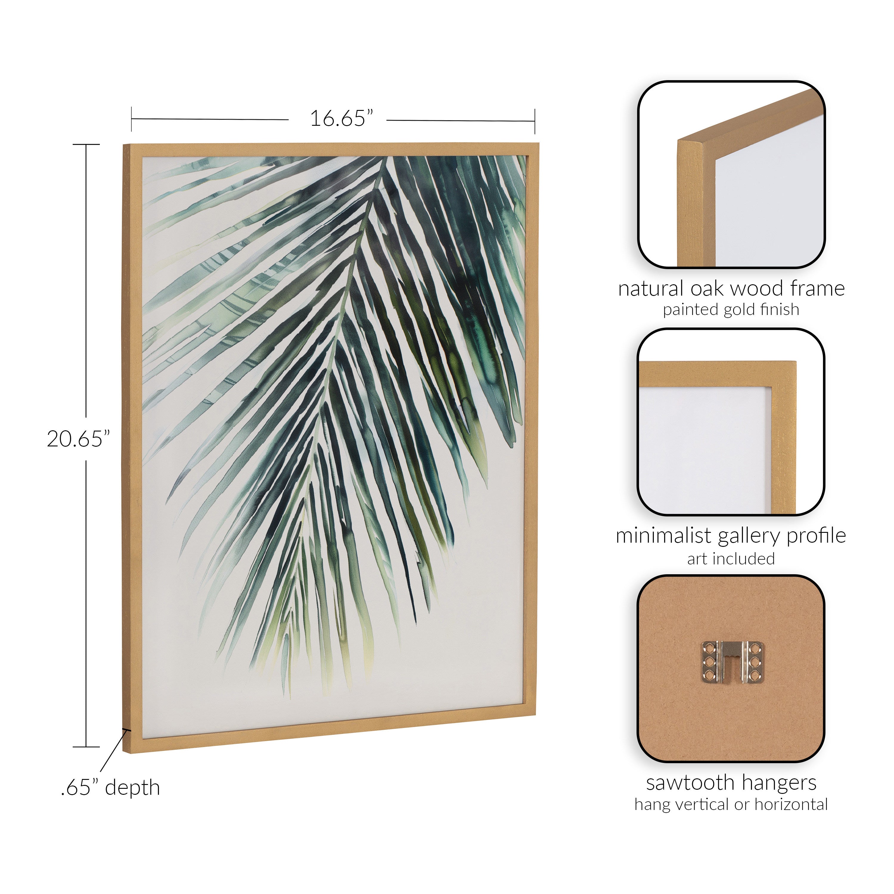 Gallery Tropical Modern Botanical Palm Print by The Creative Bunch Studio