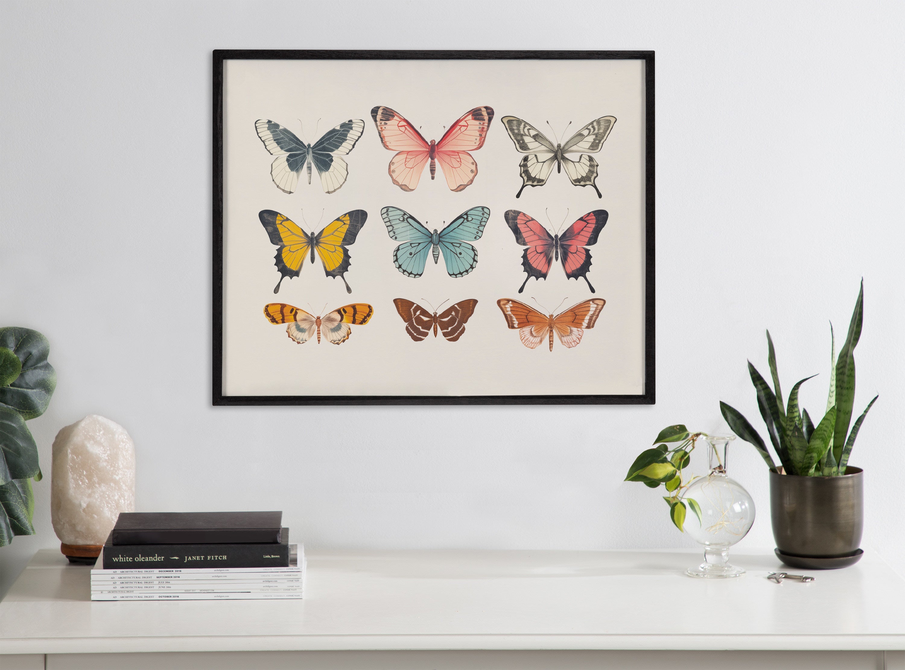 Gallery Vintage Style Muted Pastel Butterflies II Print by The Creative Bunch Studio