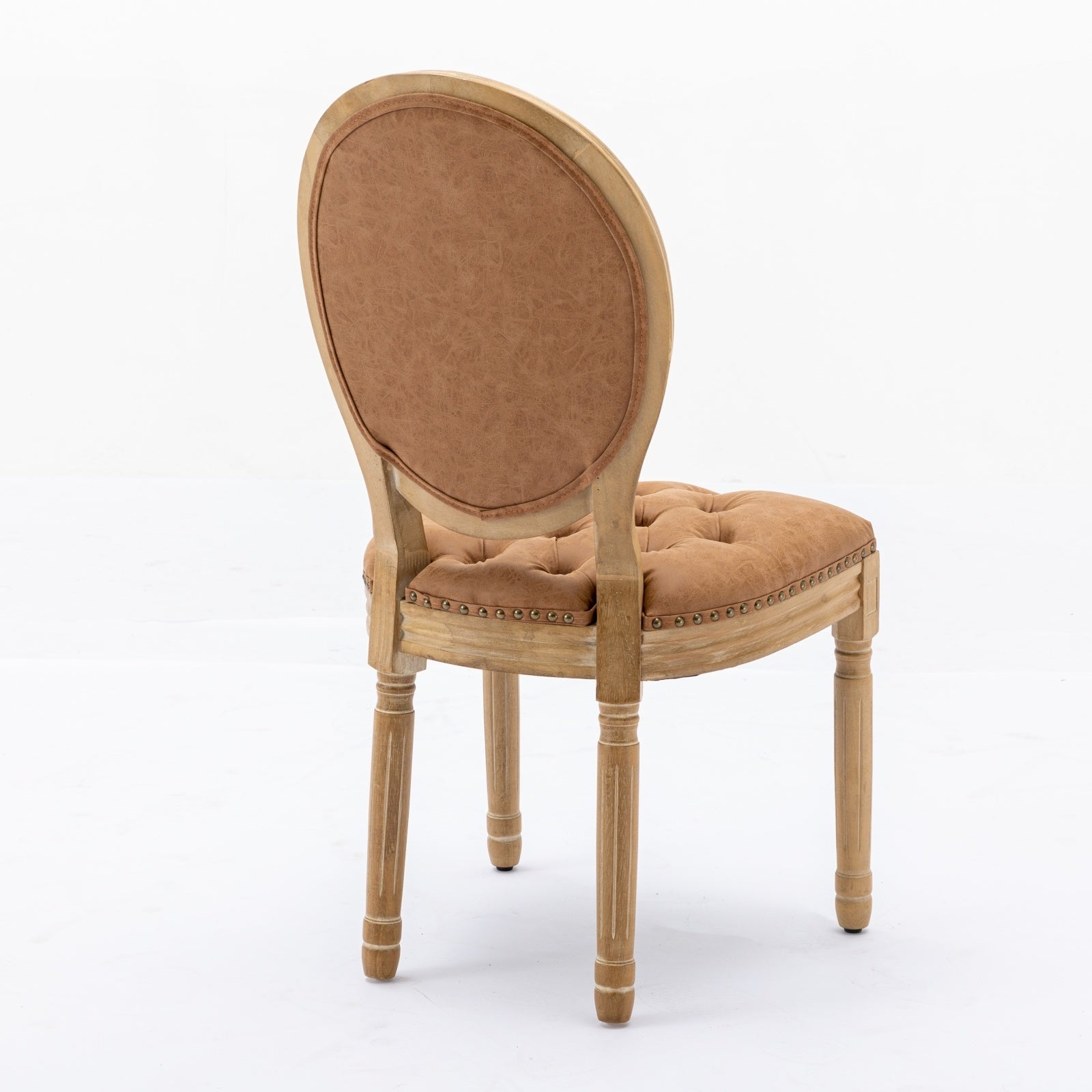 Set of 2 French Style Solid Wood Antique Dining Chairs