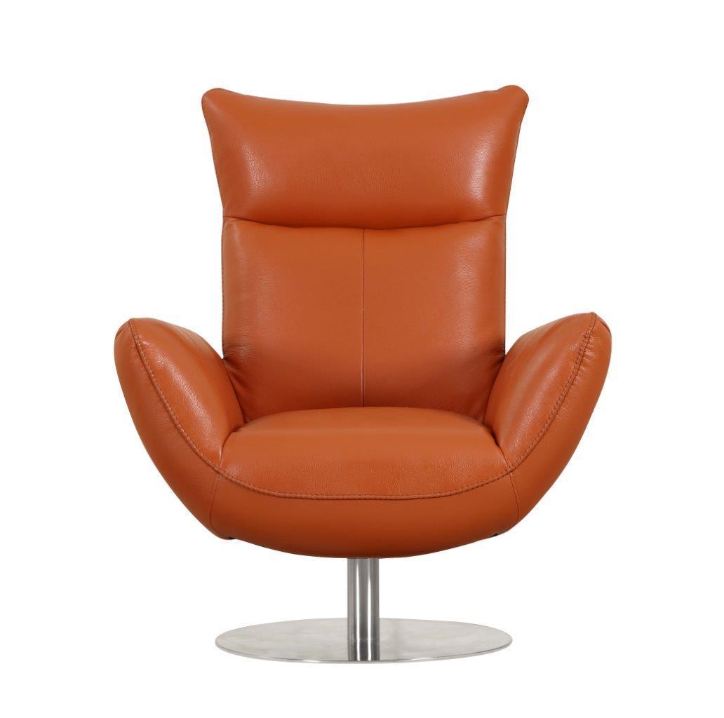 Modern Genuine Italian Leather Lounge Chair-0