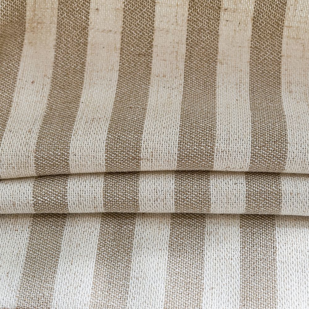 Blake Striped Linen Roman Shade