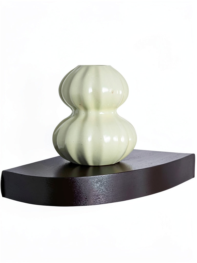 Home Decorators Collection Espresso Floating Corner Shelf