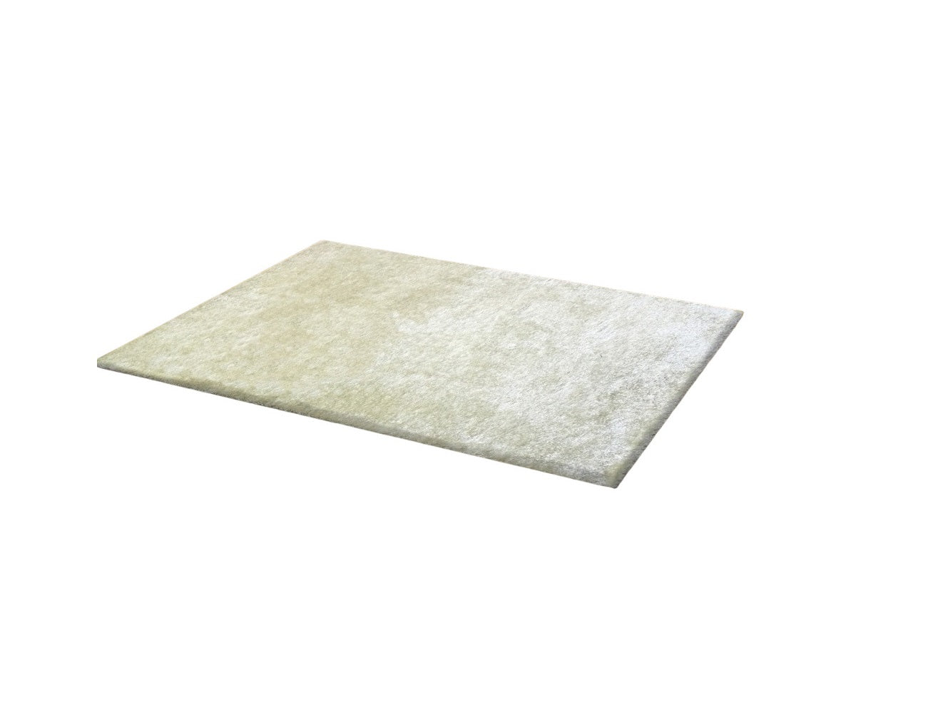 8' X 11' White Shag Hand Tufted Area Rug-1