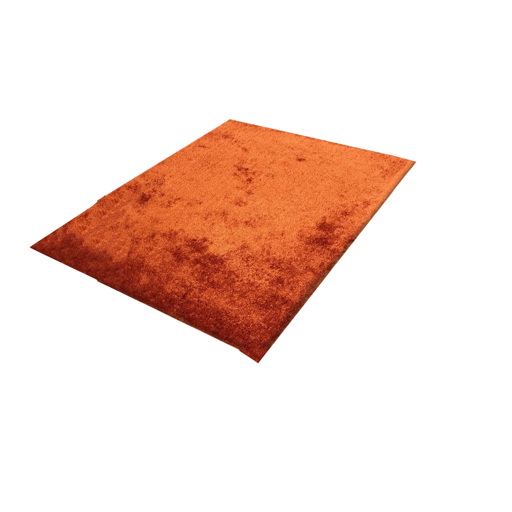 8' X 11' Rust Shag Hand Tufted Area Rug-1