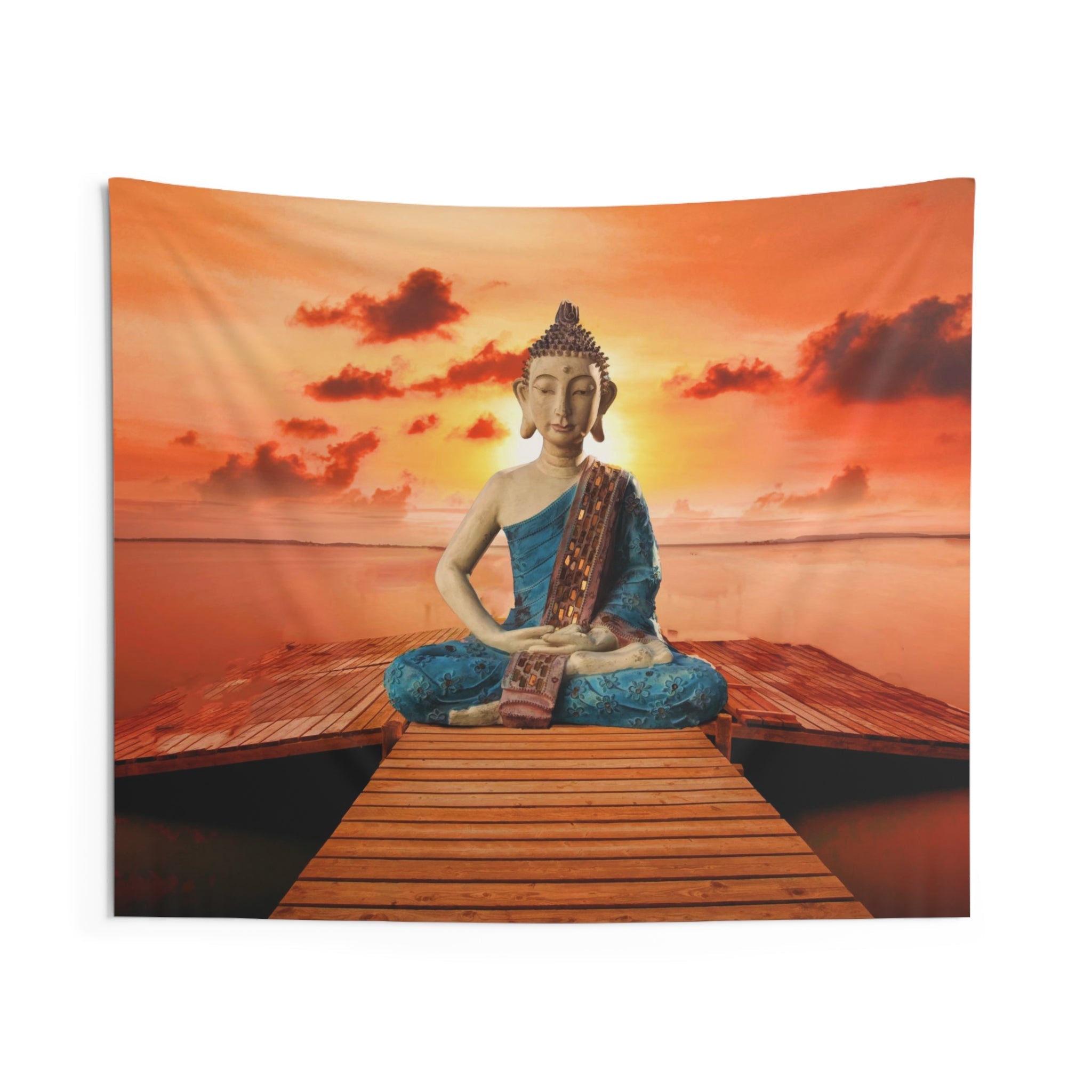 Sunrise Buddha Tapestry-0