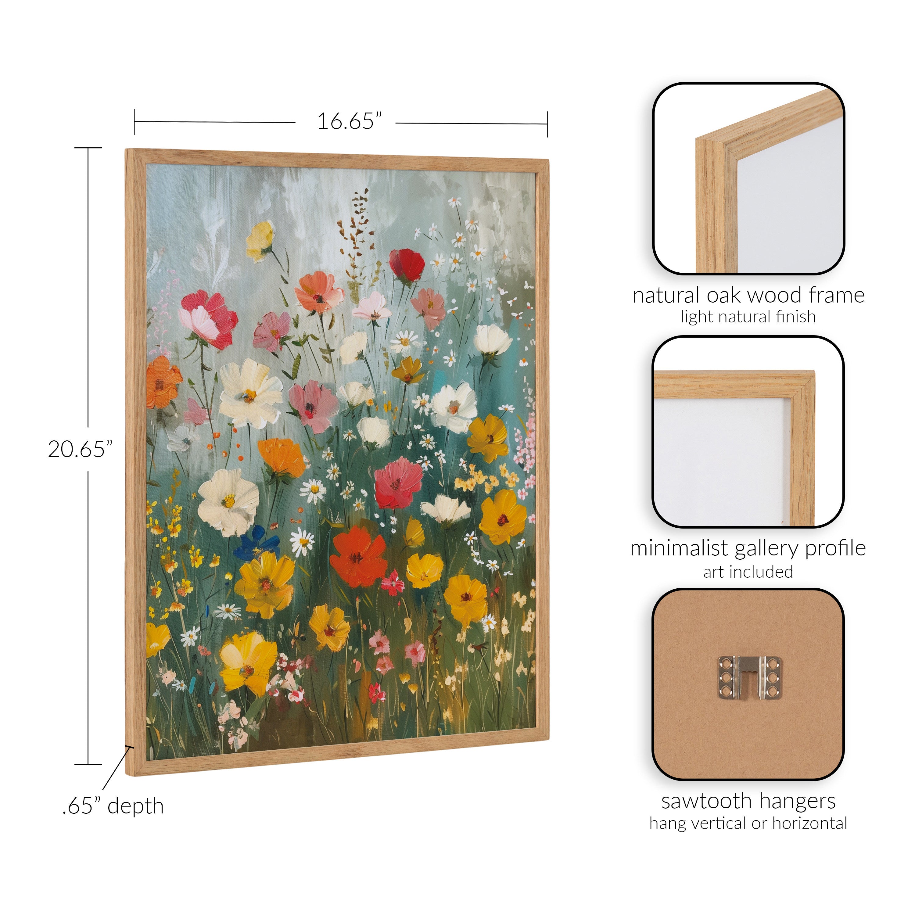 Gallery Boho Wildflower Garden Print by The Creative Bunch Studio