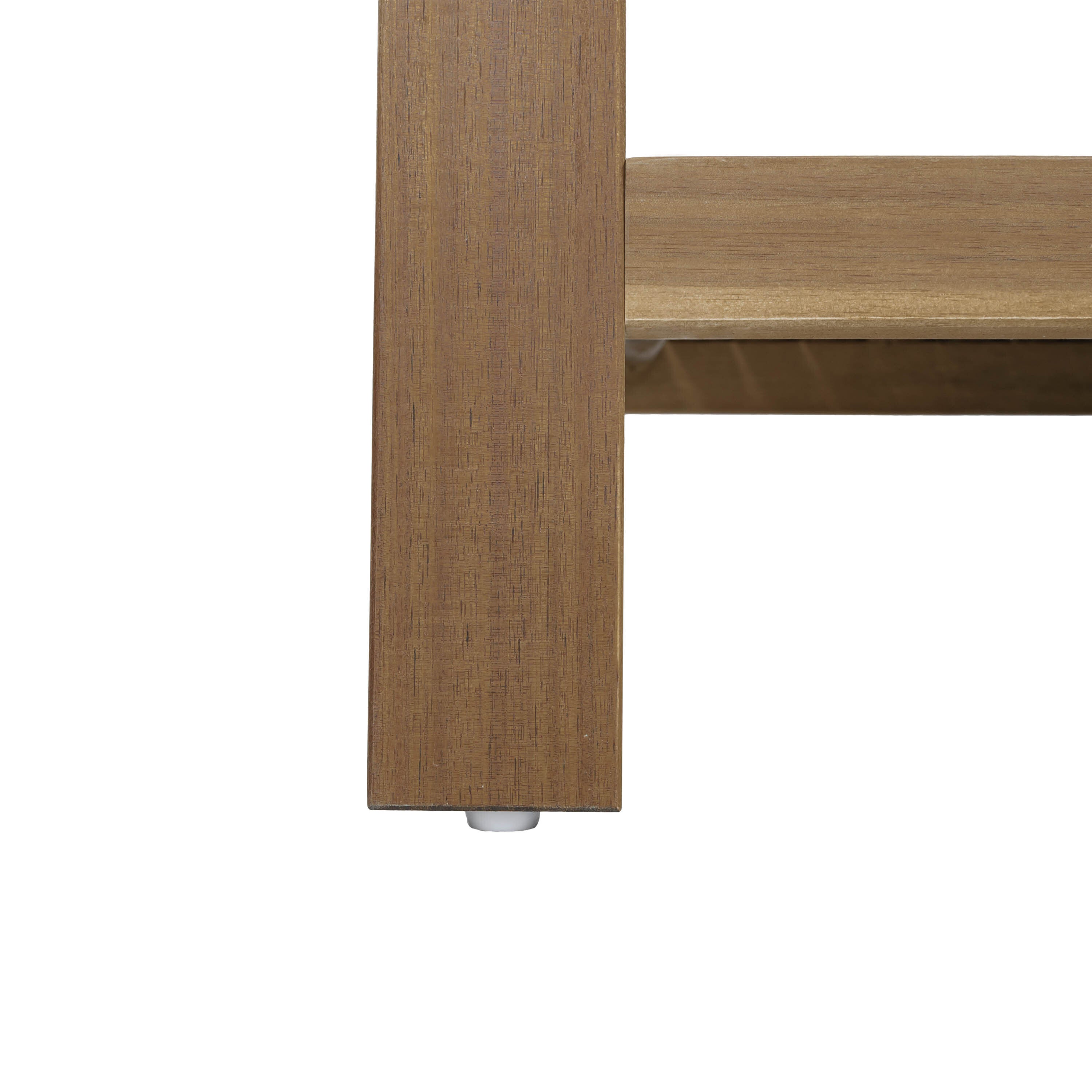 2-Piece Outdoor Gray Acacia Wood Conversation Set