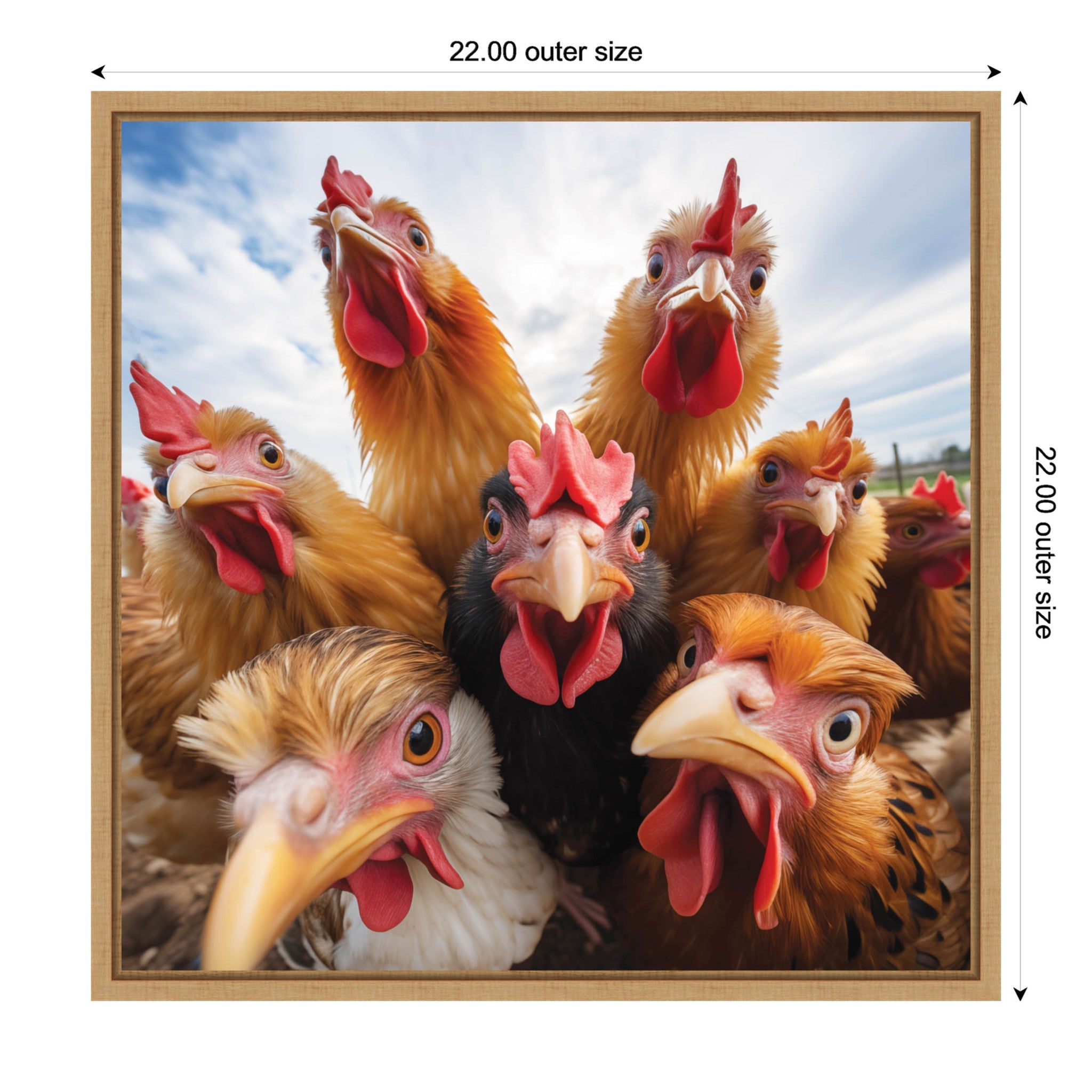 Funny Chicken Selfie by The Creative Bunch Studio