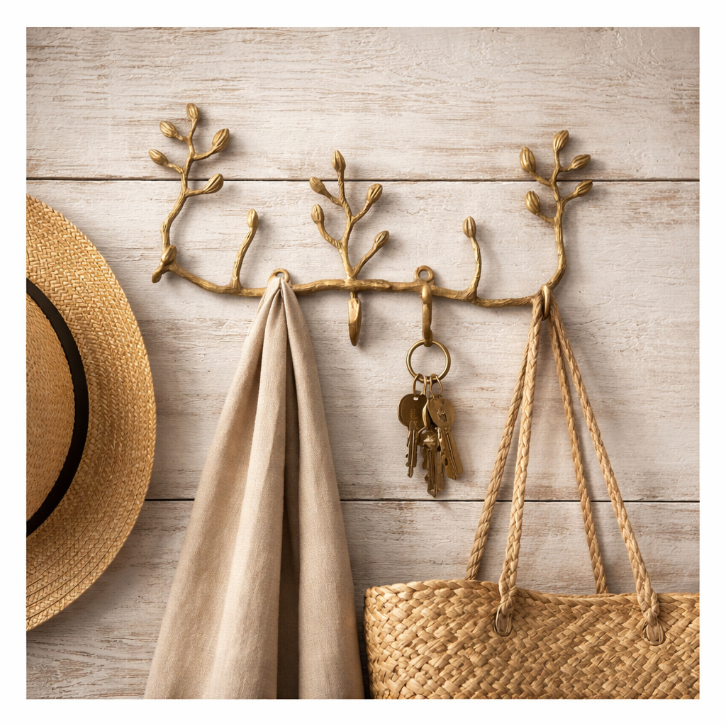 Antiqued Brass Key Holder