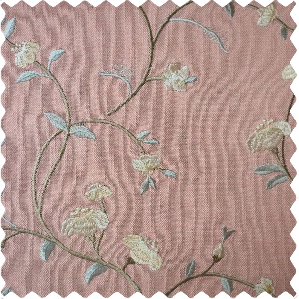 Bloom Embroidery Floral Cafe Curtains