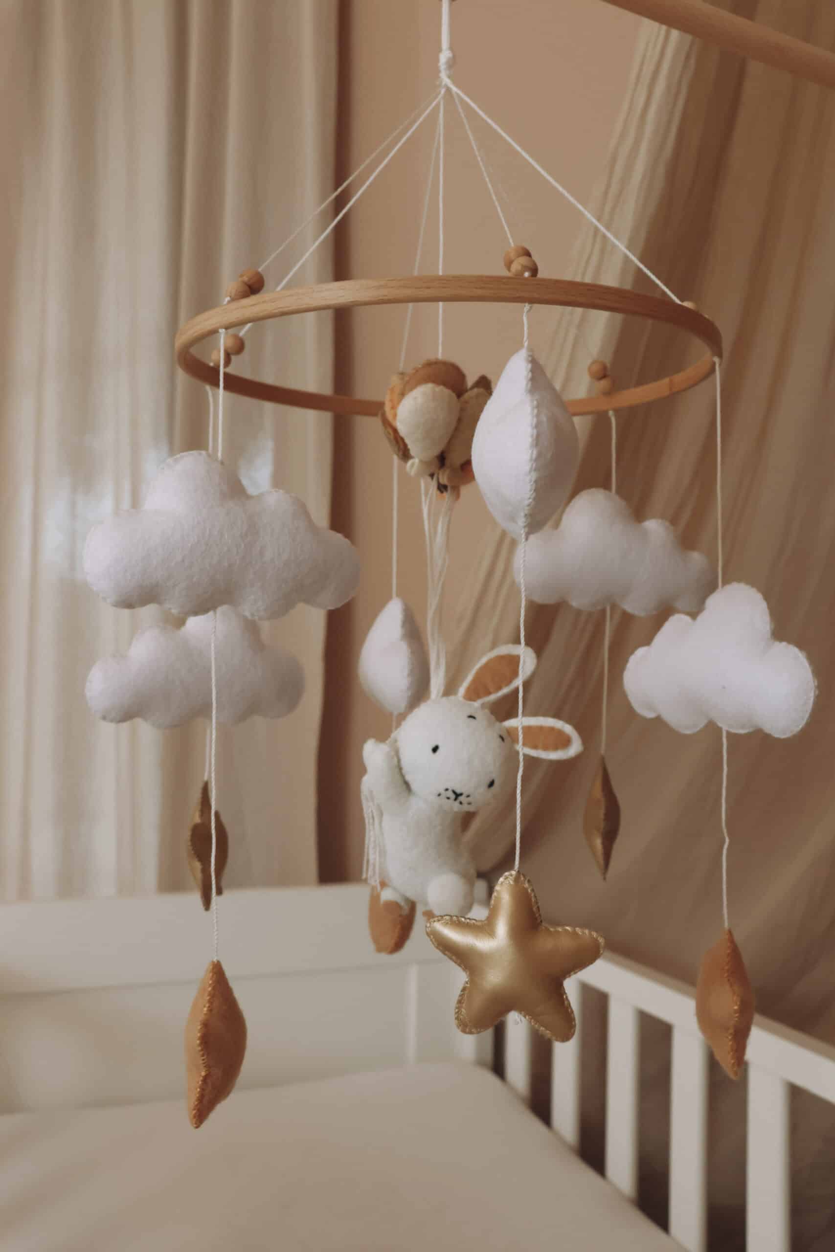 Handmade Bunny baby mobile-9