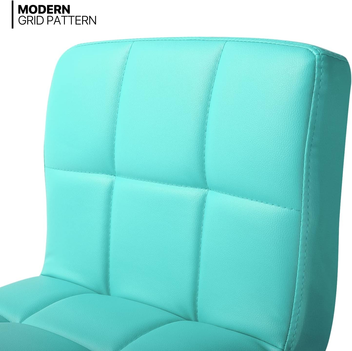 Adjustable Swivel Bar Stools Set of Two Cyan