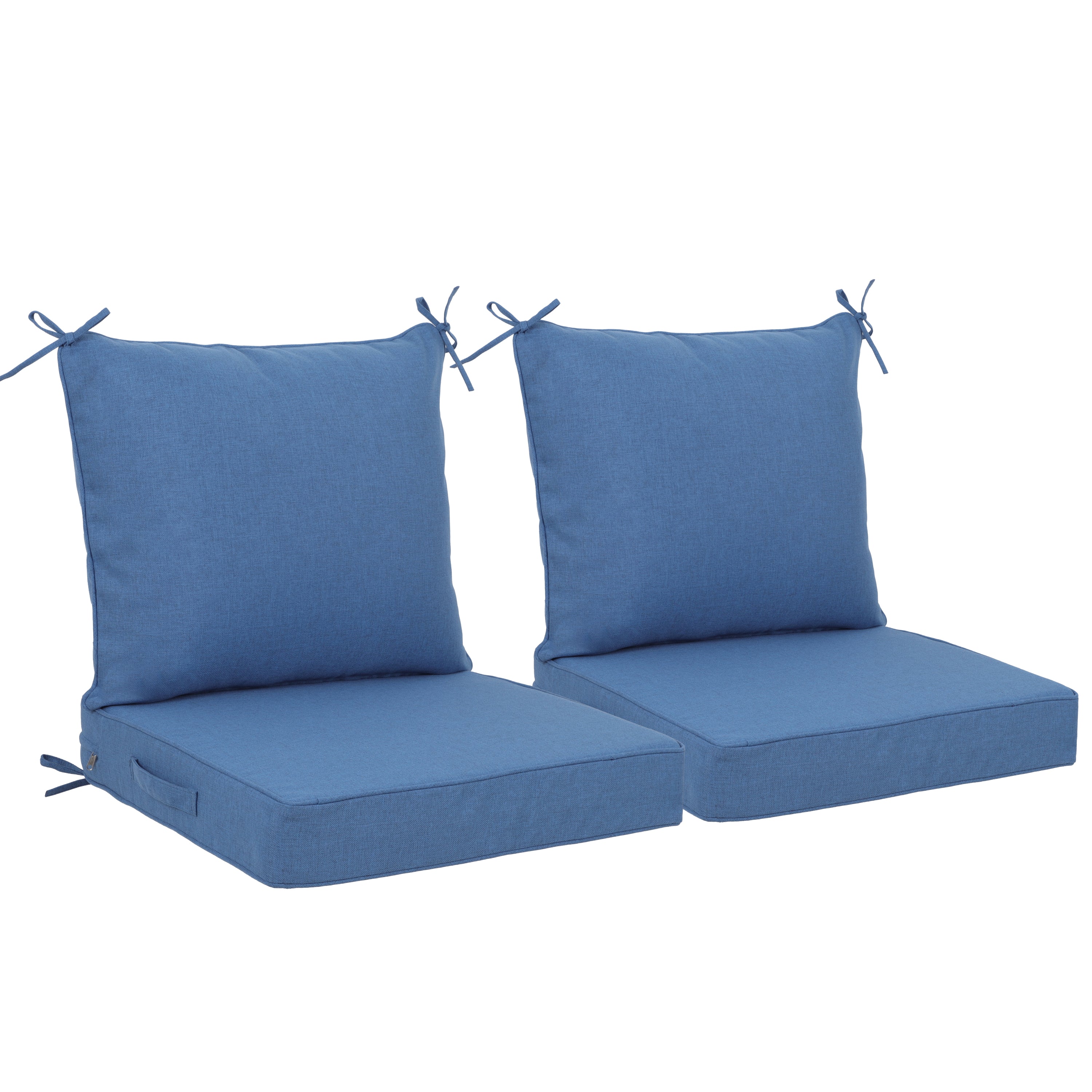 Outdoor Deep Seat Cushion Set - Navy Blue, 24x24 Inch