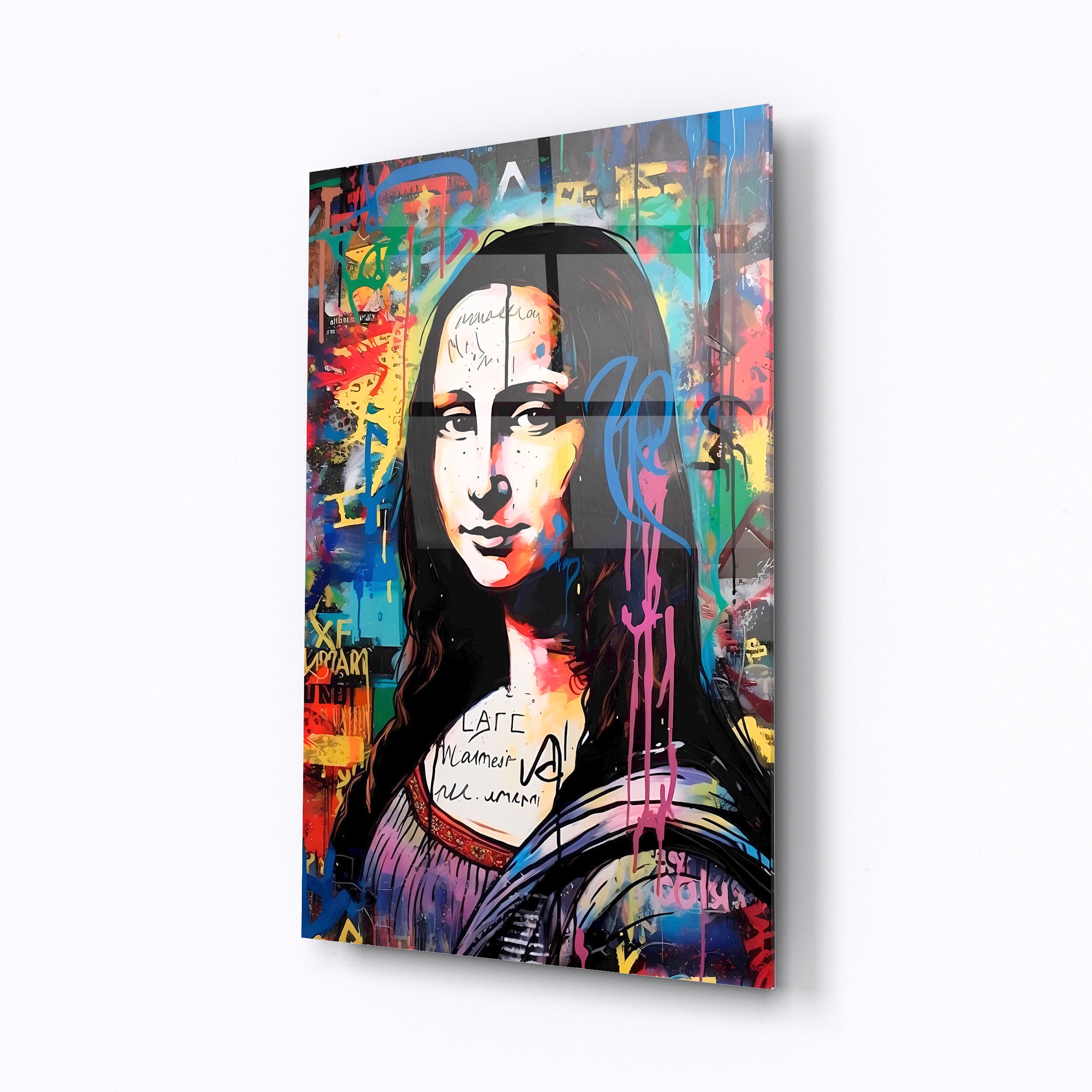 Tempered glass wall art Mona Lisa-0