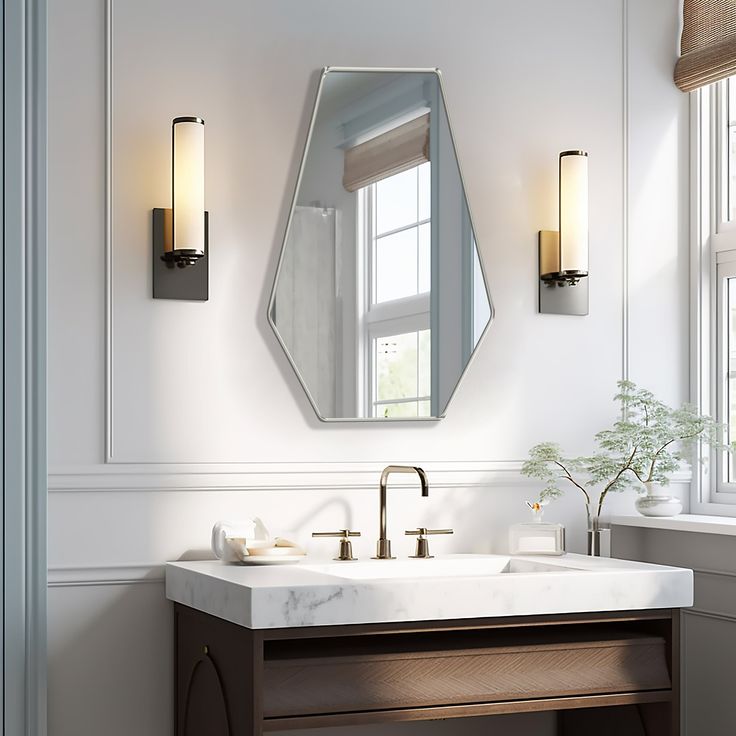 Irregular Diamond Mirror