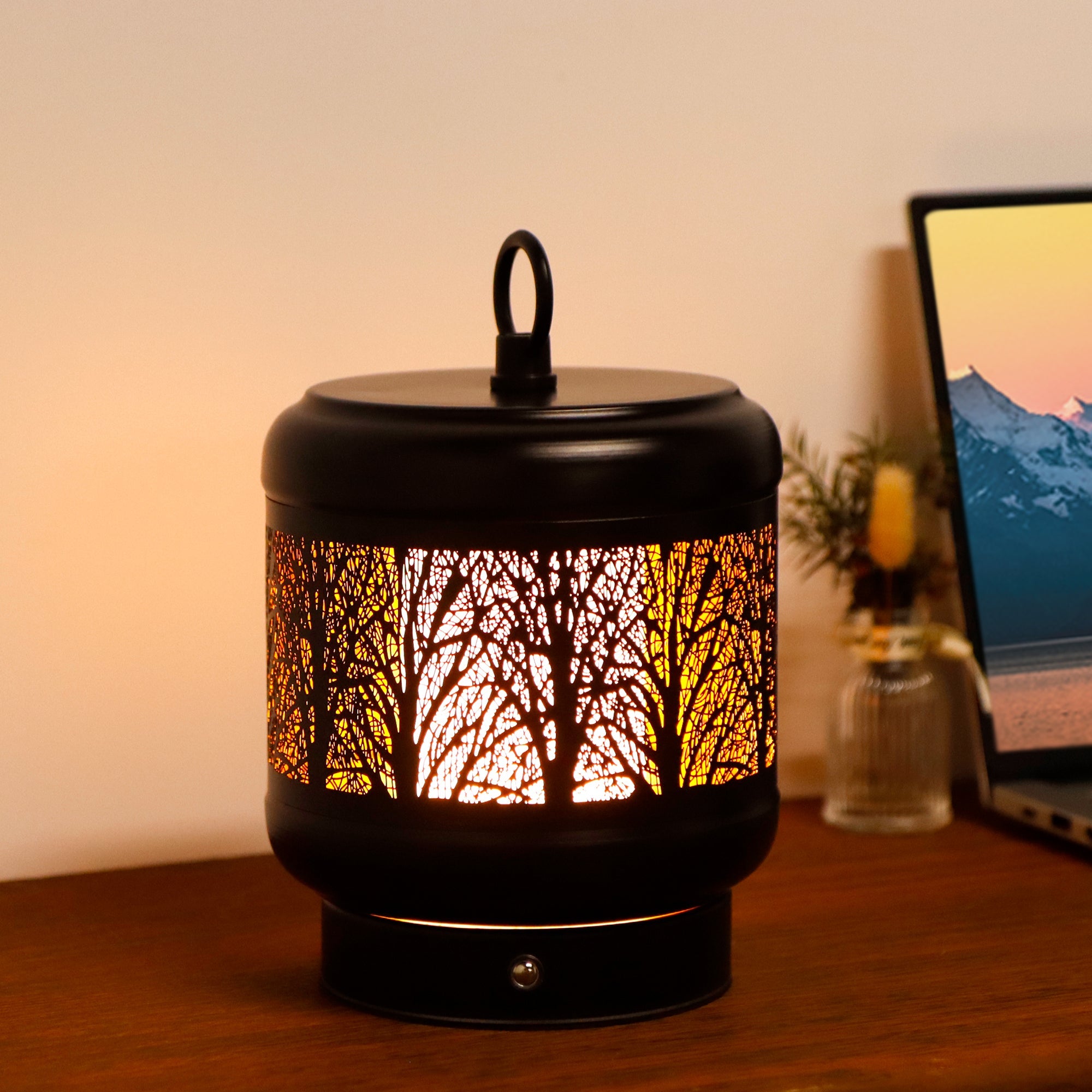 TRIROCKS Cordless Table Lamp Rechargeable Battery Operated Ambient Lighting with Cozy Lights, 3-Step Touch Dimmable LED Amber Light for Bar,Coffee Table, Patio,Camping-0