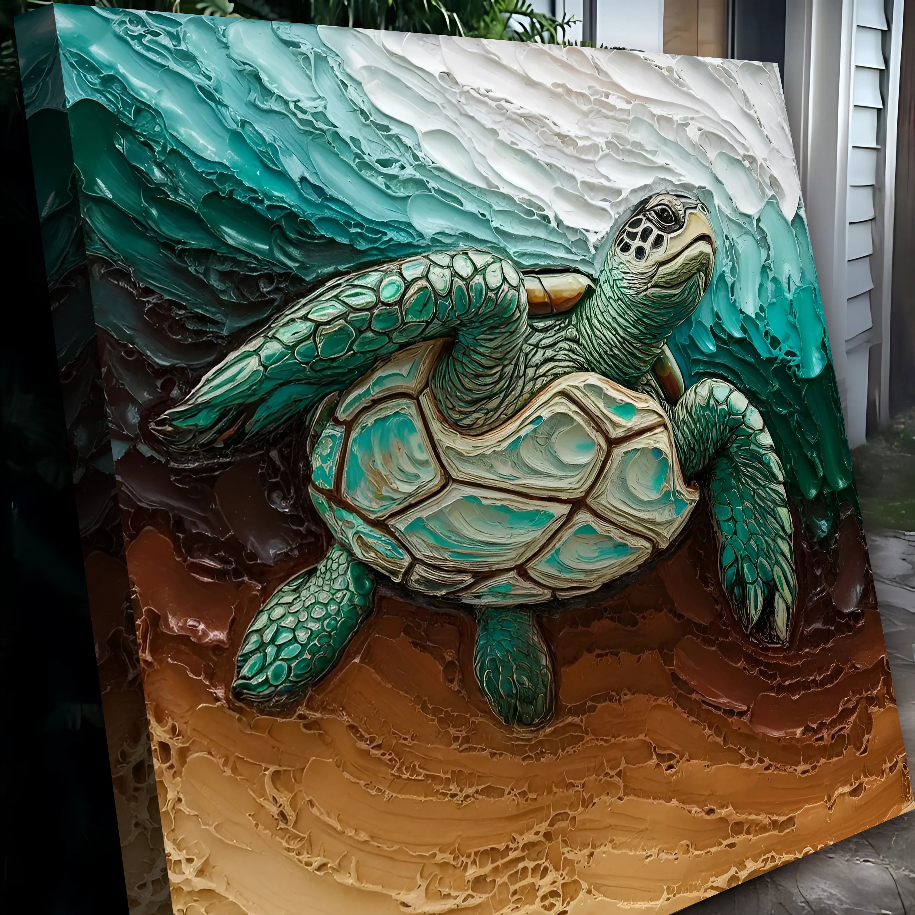 3D Turtle Wall Art