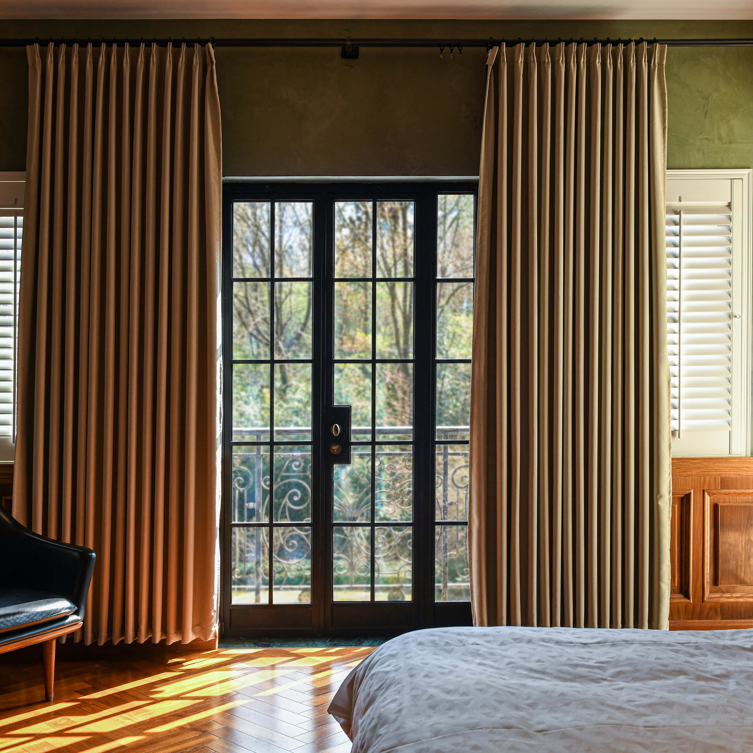 Modal Heavyweight Cotton Blackout Curtains-0