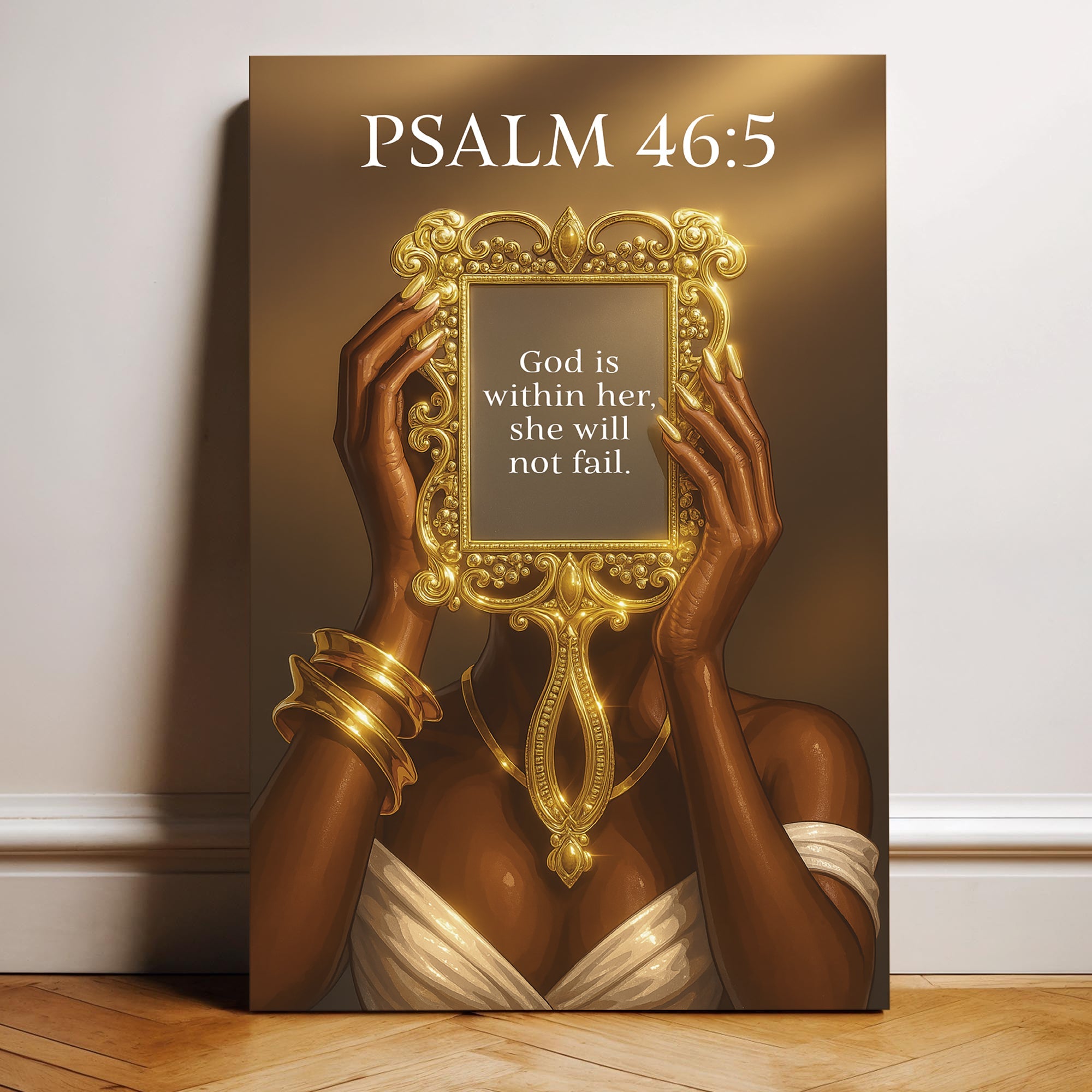 God Is Within Her She Will Not Fall Psalm 46:5 Faith Sign VII