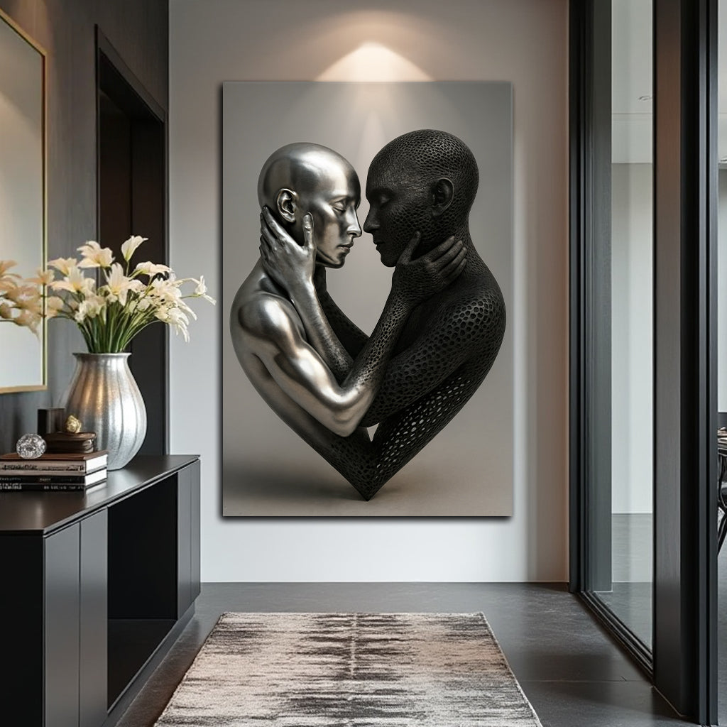 Eternal Love Figure Abstract Wall Art VIII