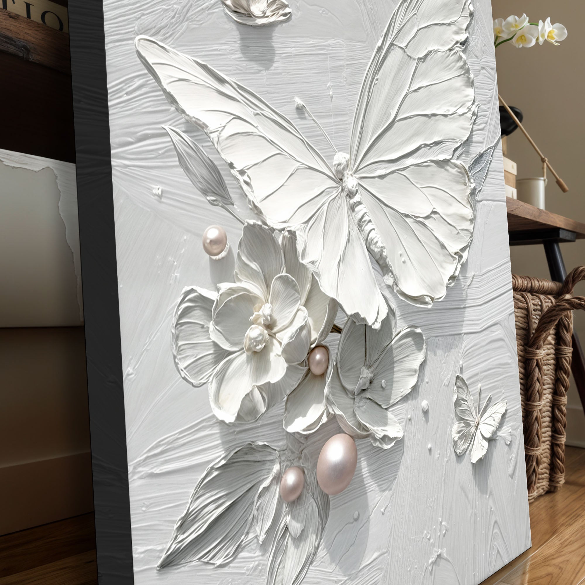 White Butterfly Wall Art