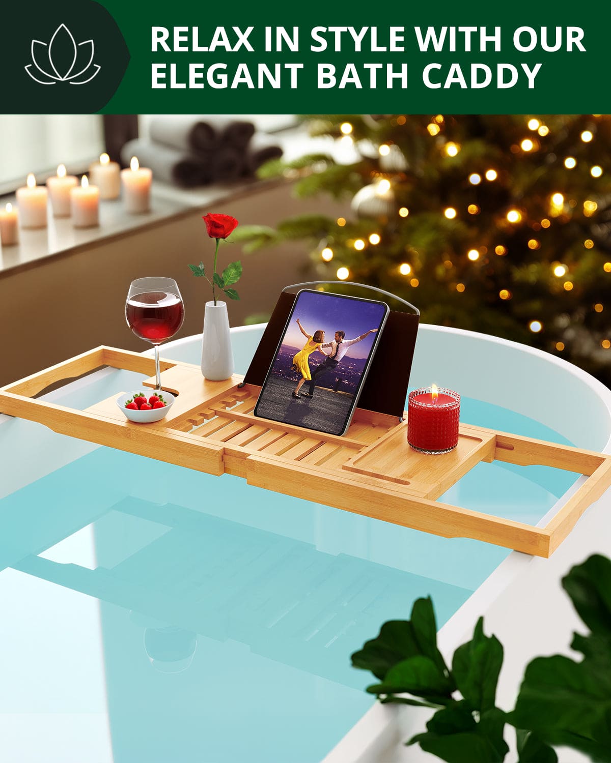 Bathtub Caddy Tray Lite, Natural