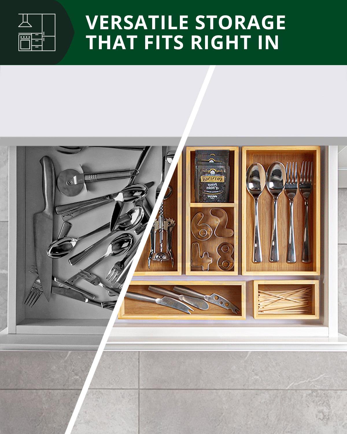 Storage Box Set of 5, Natural