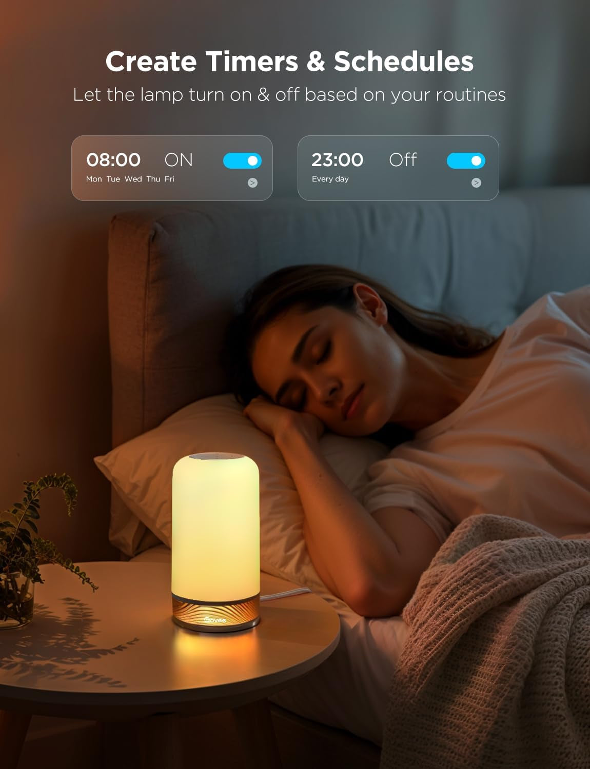 RGBIC Smart Table Lamp 64 Scene Modes And Voice Control