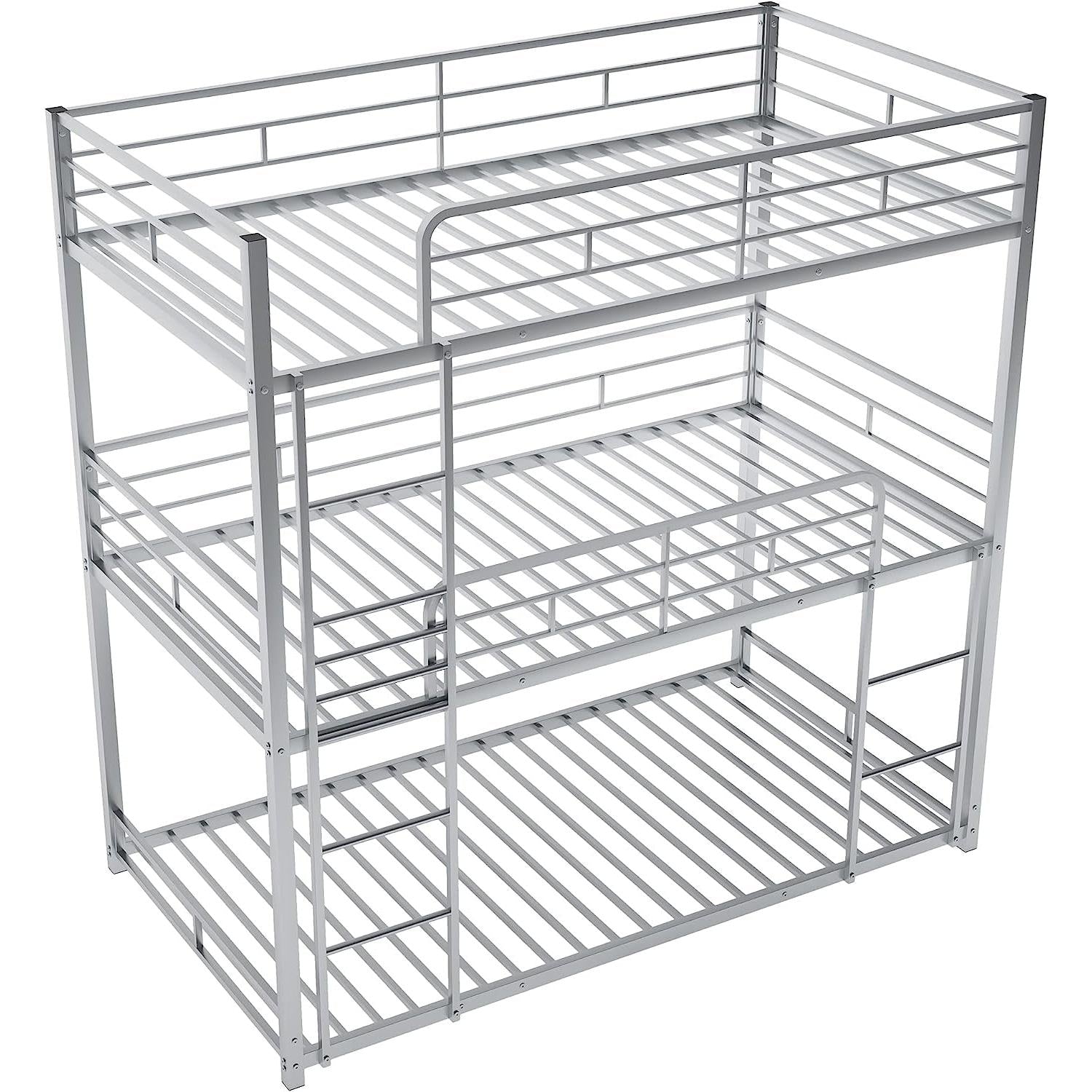 Black Triple Metal Bunk Bed Twin XL Full Queen Sizes