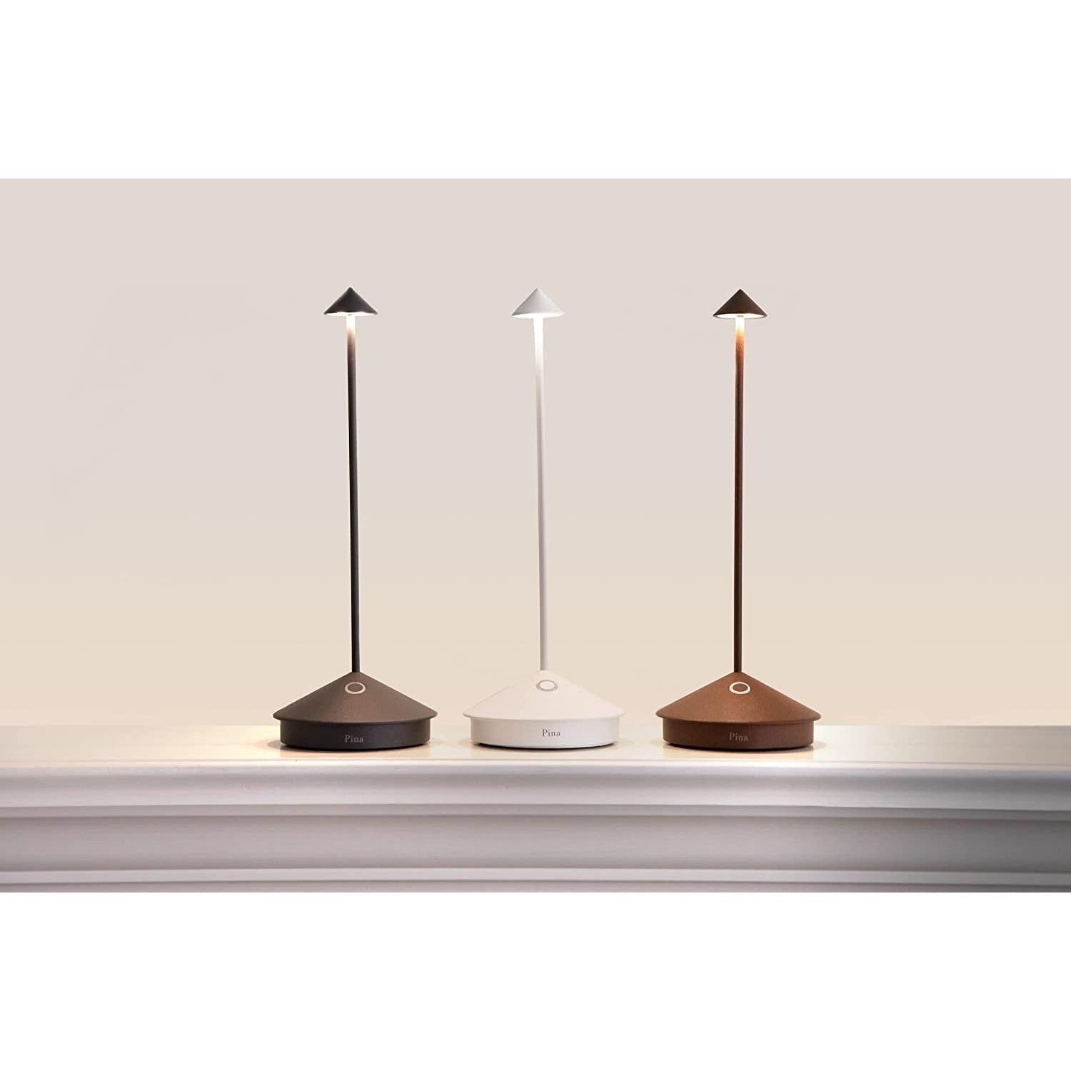 Pina Pro Cordless LED Table Lamp Dark Grey Indoor Outdoor