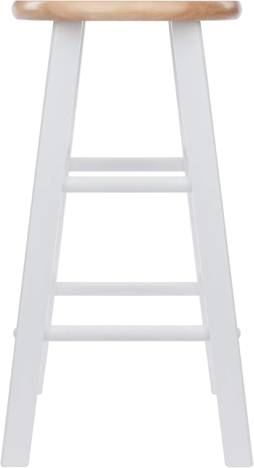 Element Counter Stools 24 Inch Natural White 2 Piece Set