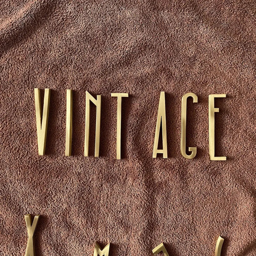 5mm Brass Letters – DIY Wall Decorative Name Signs for Business, Shops, and Doors