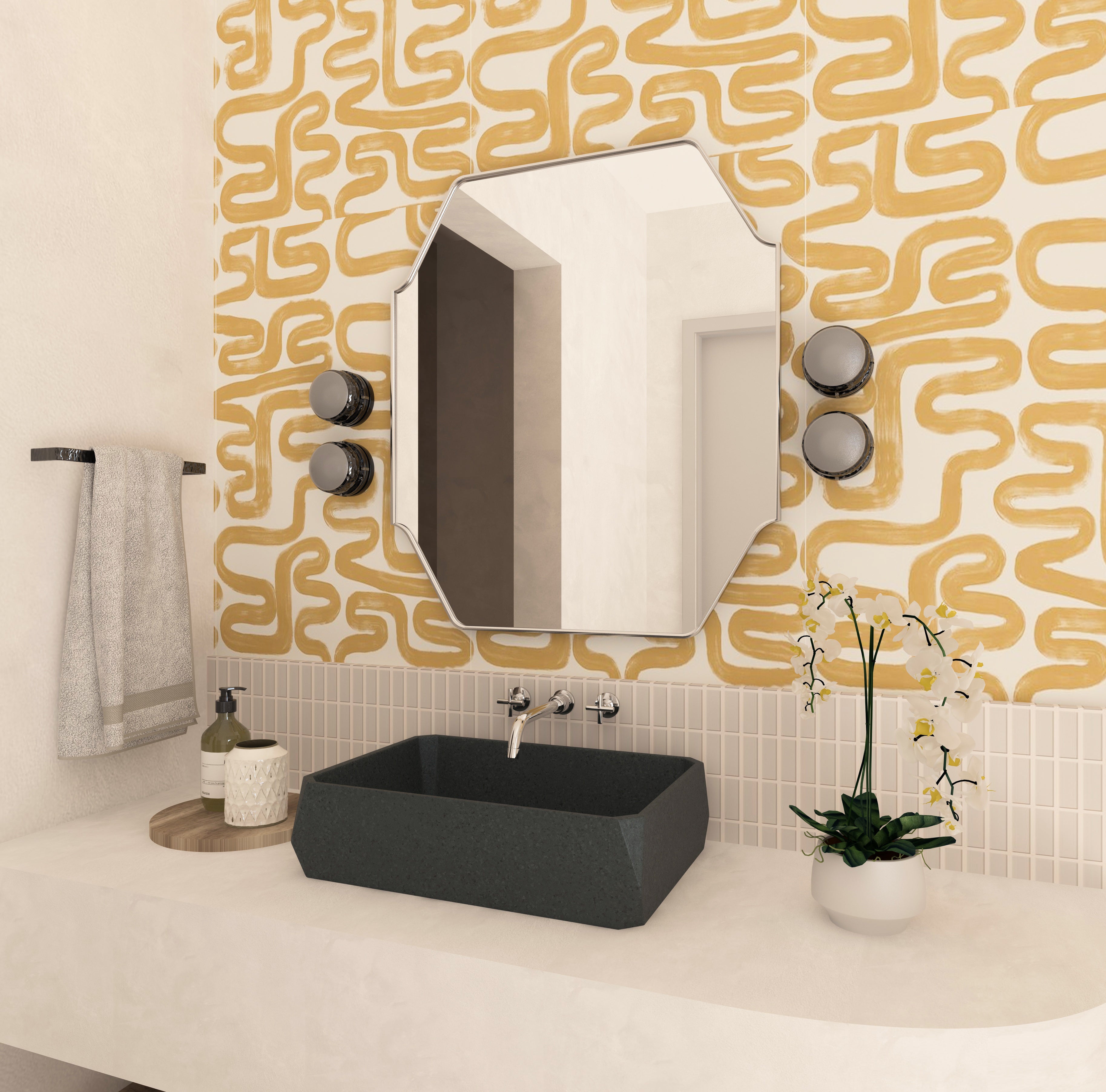 Architectural Unique Mirror Asymmetrical Wall Mirror