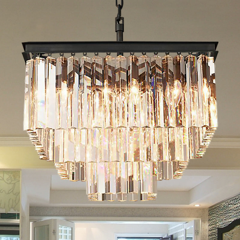 Ariel Cascading Crystal Elegance: Modern Chandelier (5 Tiers or More)