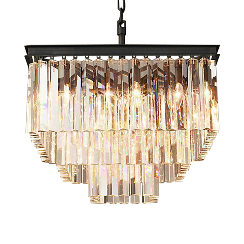 Ariel Cascading Crystal Elegance: Modern Chandelier (5 Tiers or More)