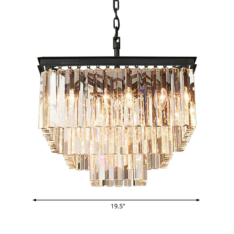 Ariel Cascading Crystal Elegance: Modern Chandelier (5 Tiers or More)
