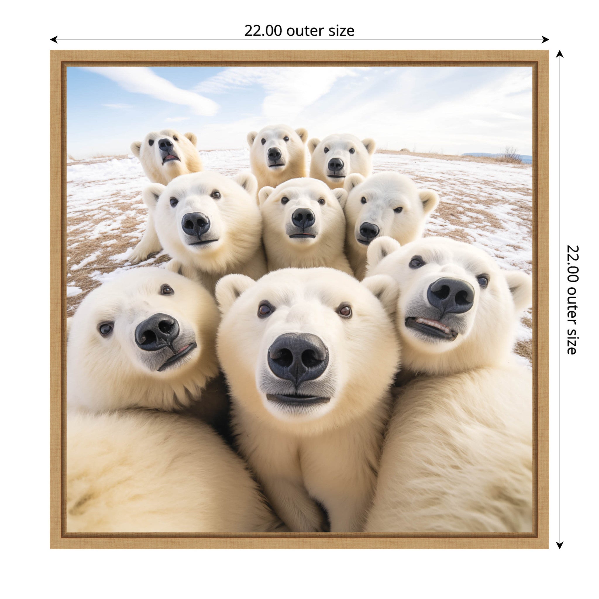 Funny Polar Bear Selfie by The Creative Bunch Studio