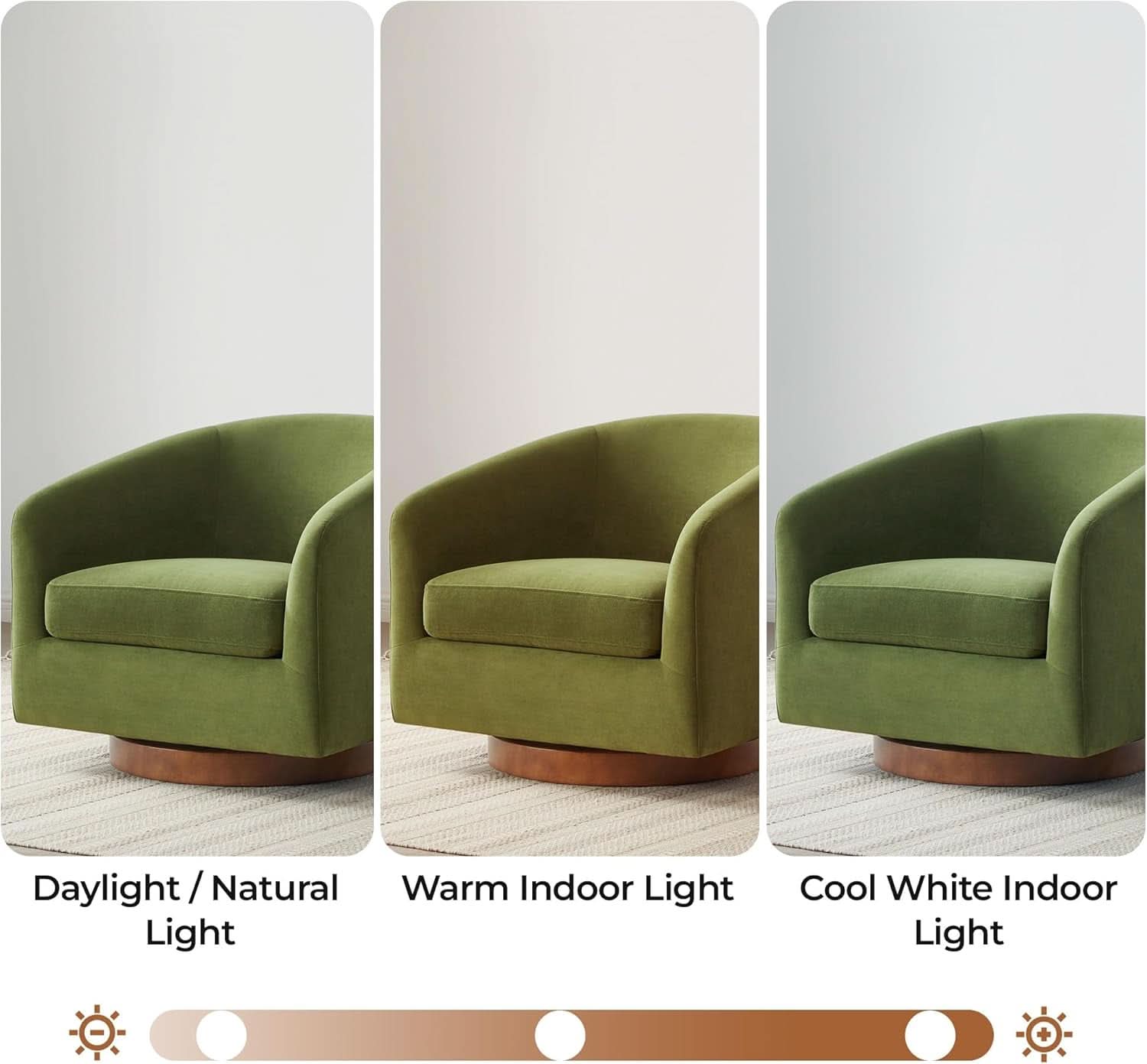 Forest Green Velvet Swivel Accent Chair Collection