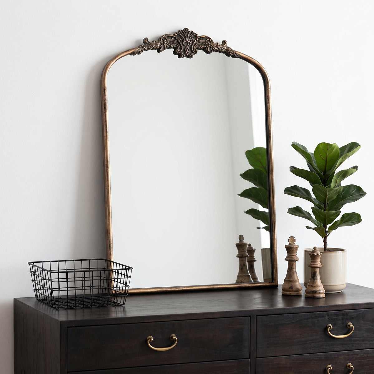24"x36" Antique Large French Wall Mirror