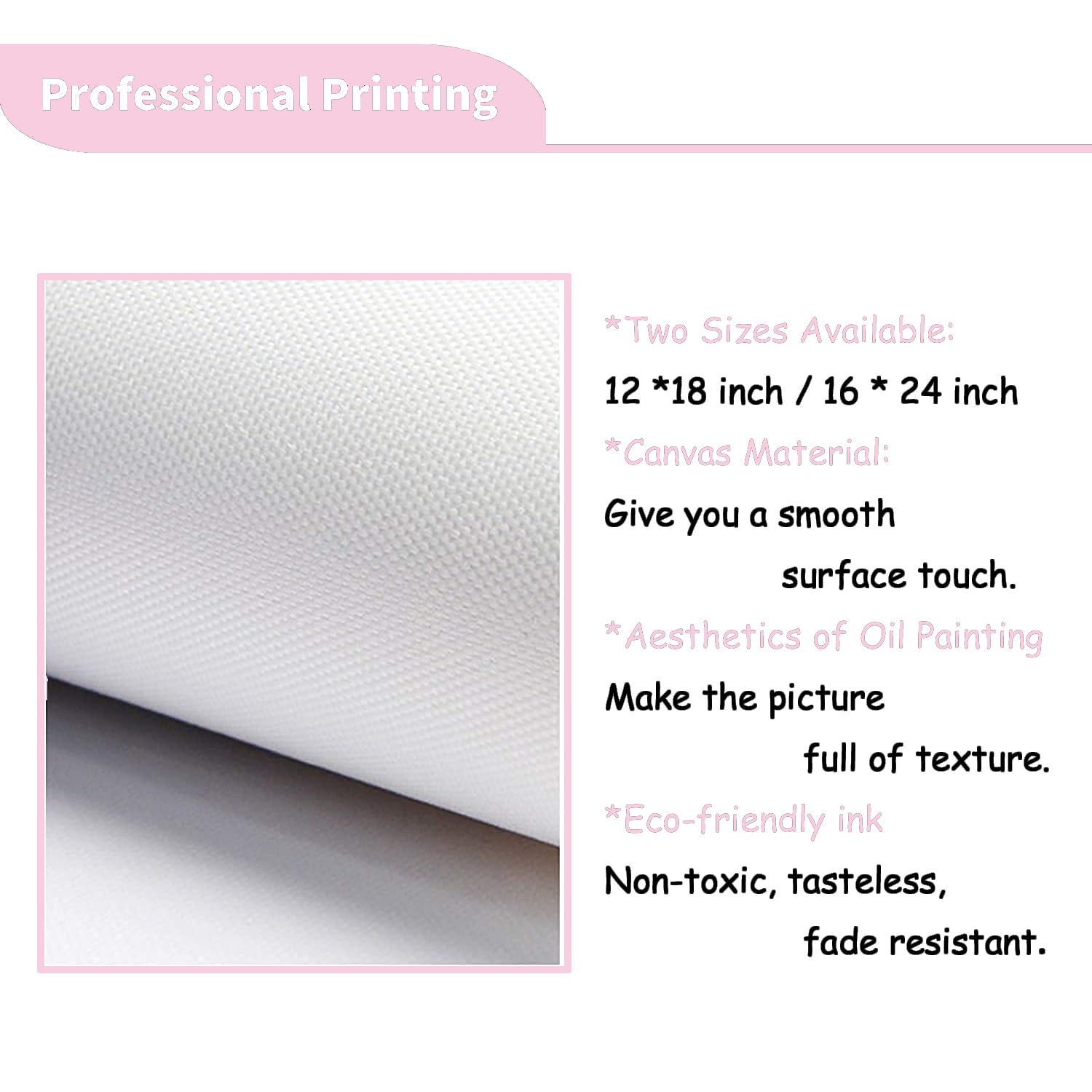 Trendy Pink Ballet Art Print Poster Canvas Wall Art 12x18in Unframed