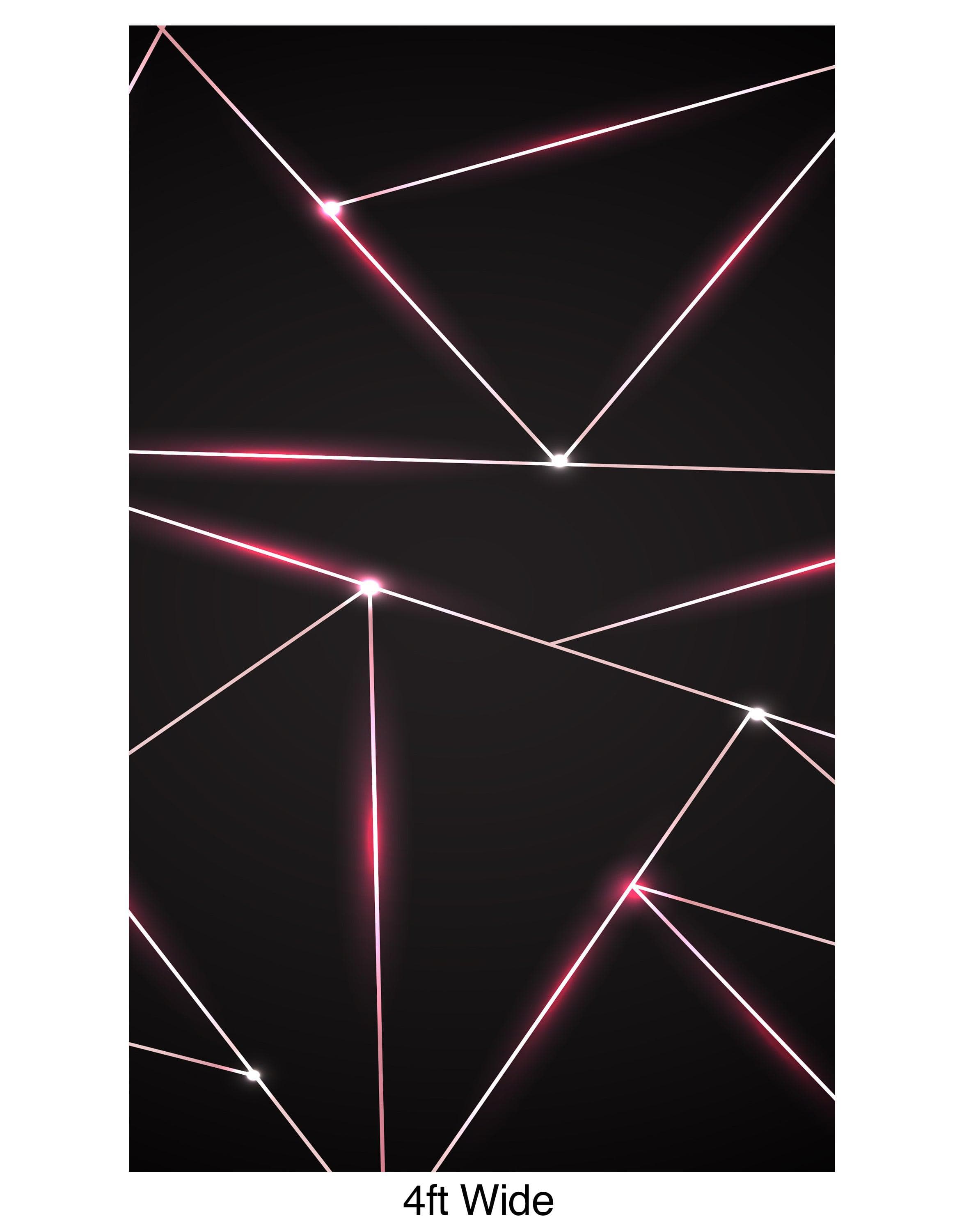 Luxury Polygonal Triangle Pattern Lines Shape. Peel and Stick Wall Mural. #6251