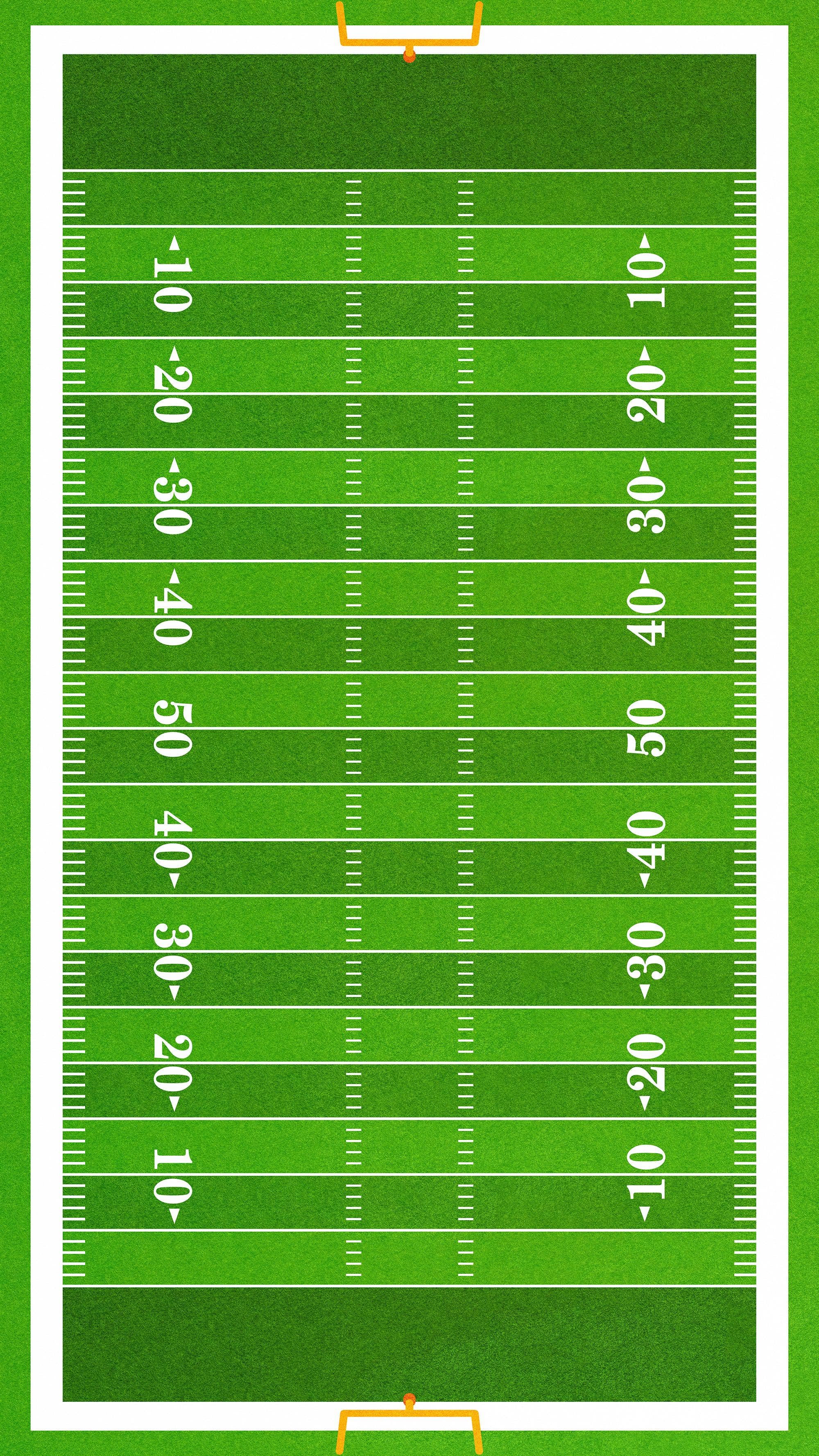 Football Field Wall Mural. 100 yard field with end zone large wall mural. #6276