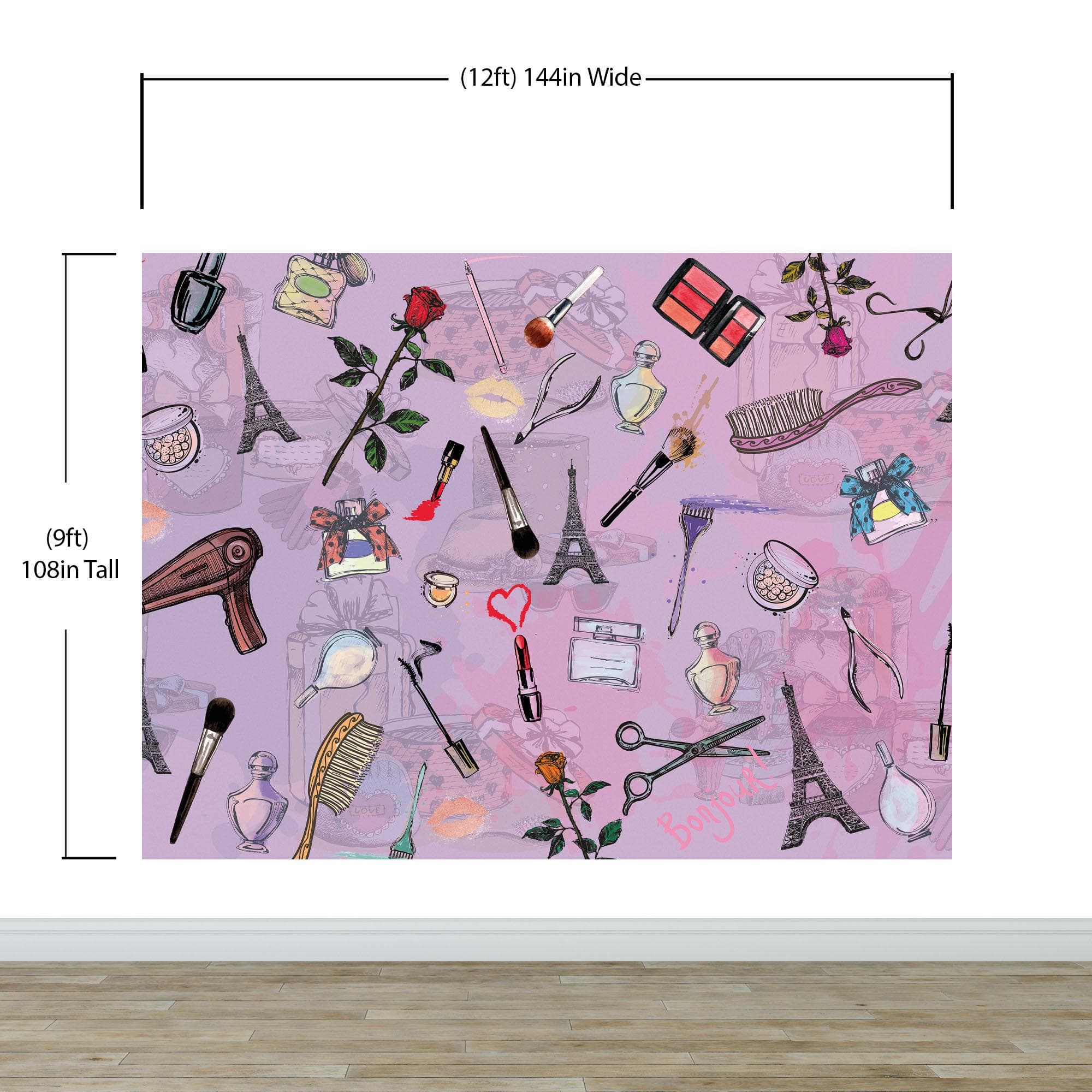 Fashionable Makeup Cosmetic Beauty Room Decor Wall Mural. #6362