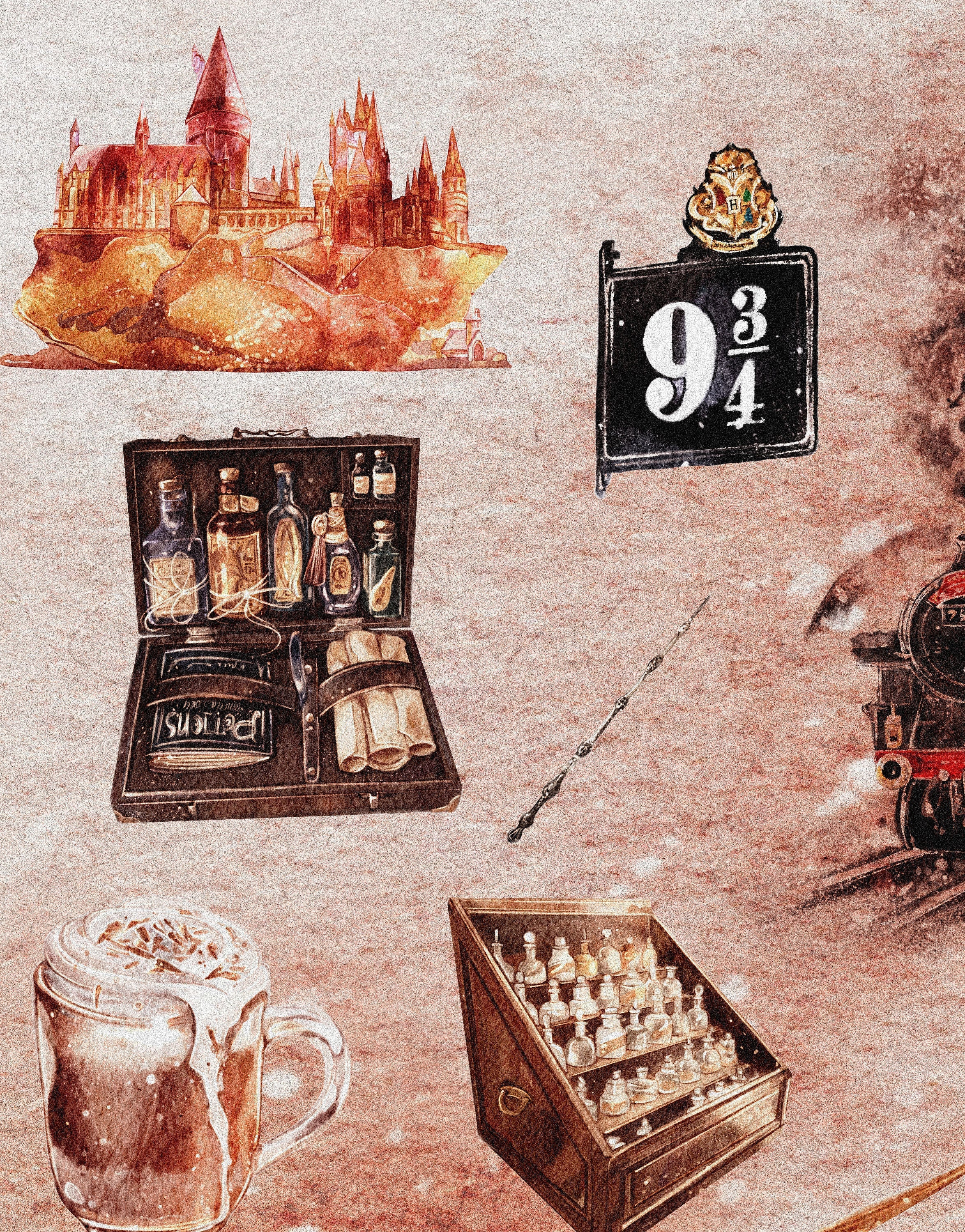 Wizardly World Fantasy Wallpaper Pattern. #6374