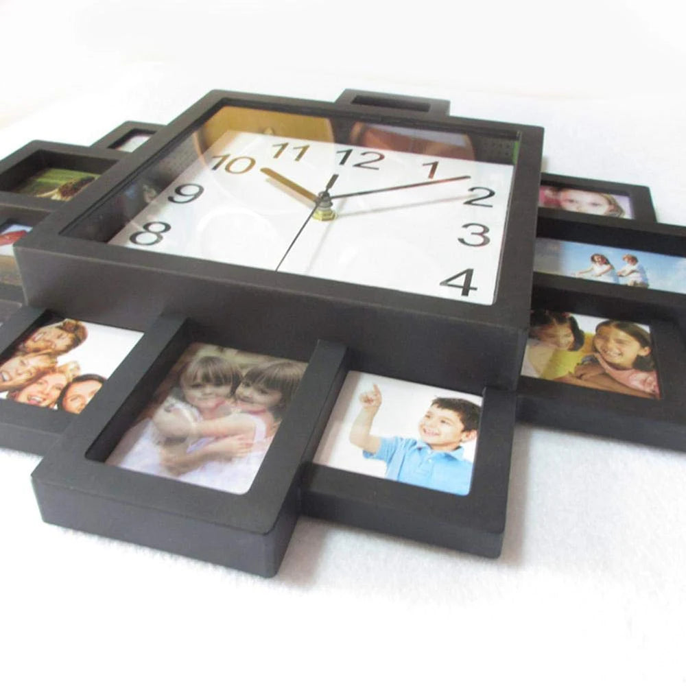 New Large Wall Clock Photo Frame Modern Design 3d Clocks